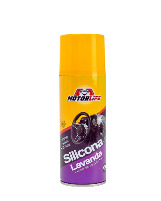 Silicona en Spray con aroma Lavanda 450 cc Motorlife