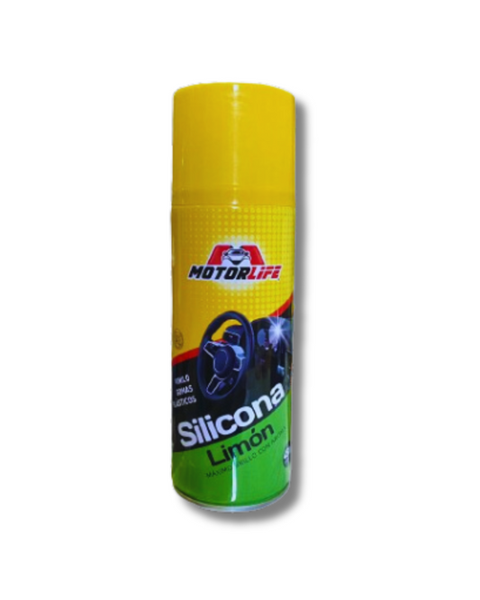 Silicona en Spray con aroma Limón 450 cc Motorlife